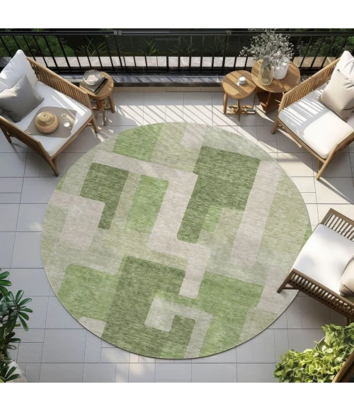 Addison Chantille ACN955-Green 8 ft. X 8 ft. Round Rug