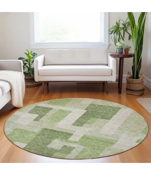 Addison Chantille ACN955-Green 8 ft. X 8 ft. Round Rug