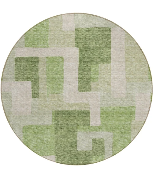 Addison Chantille ACN955-Green 8 ft. X 8 ft. Round Rug