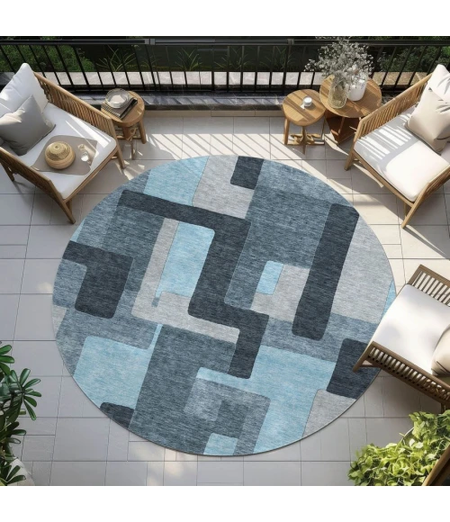 Addison Chantille ACN955-Sky 8 ft. X 8 ft. Round Rug