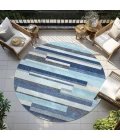 Addison Chantille ACN956-Blue 8 ft. X 8 ft. Round Rug