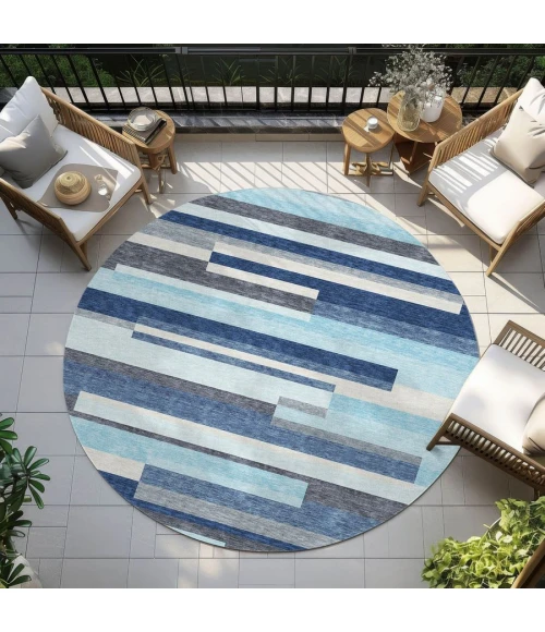 Addison Chantille ACN956-Blue 8 ft. X 8 ft. Round Rug