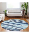 Addison Chantille ACN956-Blue 8 ft. X 8 ft. Round Rug
