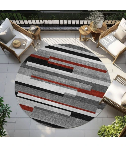 Addison Chantille ACN956-Gray 8 ft. X 8 ft. Round Rug