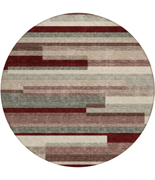 Addison Chantille ACN956-Merlot 8 ft. X 8 ft. Round Rug