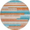 Addison Chantille ACN956-Orange 8 ft. X 8 ft. Round Rug