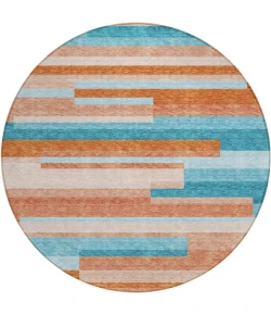 Addison Chantille ACN956-Orange 8 ft. X 8 ft. Round Rug
