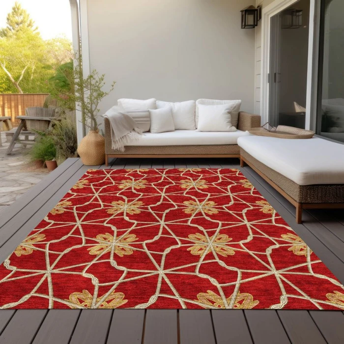 Addison Chantille ACN958-Paprika 5 ft. X 7 ft. 6 in. Rectangle Rug