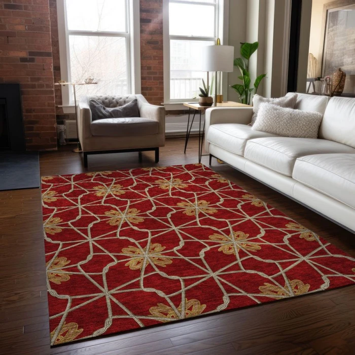 Addison Chantille ACN958-Paprika 5 ft. X 7 ft. 6 in. Rectangle Rug
