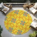 Addison Chantille ACN958-Yellow 8 ft. X 8 ft. Round Rug