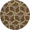 Addison Chantille ACN959-Brown 8 ft. X 8 ft. Round Rug