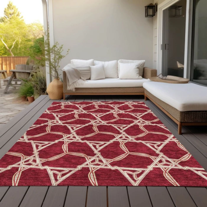 Addison Chantille ACN959-Burgundy 9 ft. X 12 ft. Rectangle Rug