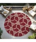 Addison Chantille ACN959-Burgundy 8 ft. X 8 ft. Round Rug