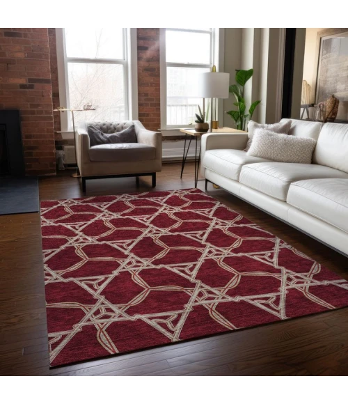 Addison Chantille ACN959-Burgundy 3 ft. X 5 ft. Rectangle Rug