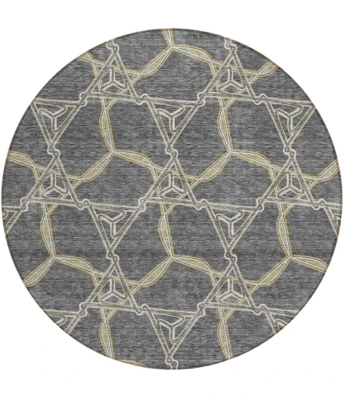Addison Chantille ACN959-Charcoal 8 ft. X 8 ft. Round Rug