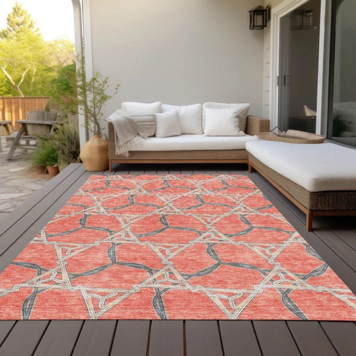 Addison Chantille ACN959-Coral 5 ft. X 7 ft. 6 in. Rectangle Rug