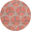 Addison Chantille ACN959-Coral 8 ft. X 8 ft. Round Rug