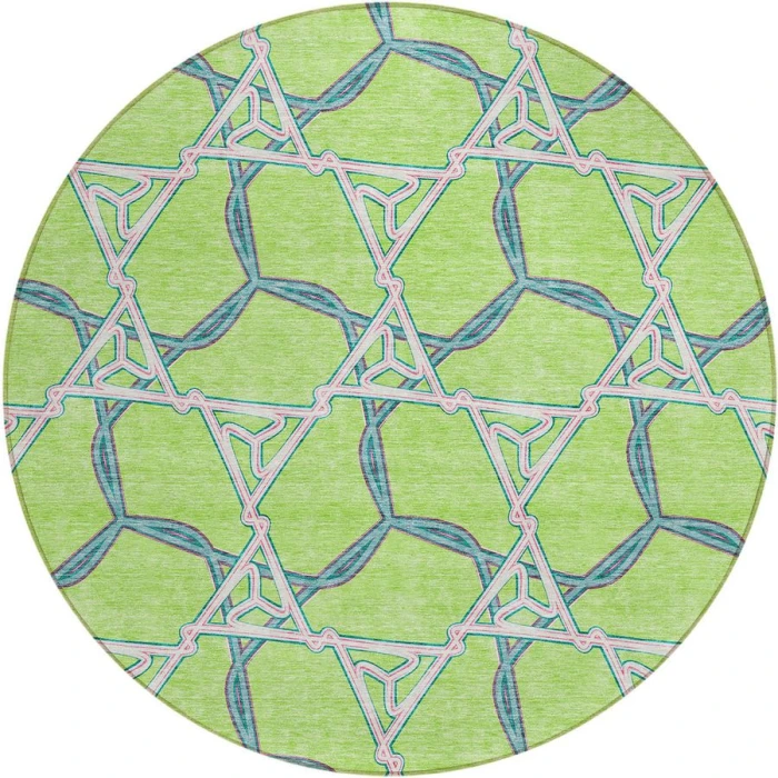 Addison Chantille ACN959-Lime 8 ft. X 8 ft. Round Rug
