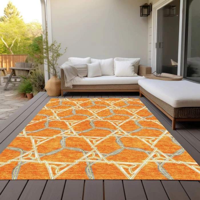 Addison Chantille ACN959-Orange 5 ft. X 7 ft. 6 in. Rectangle Rug