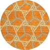 Addison Chantille ACN959-Orange 8 ft. X 8 ft. Round Rug