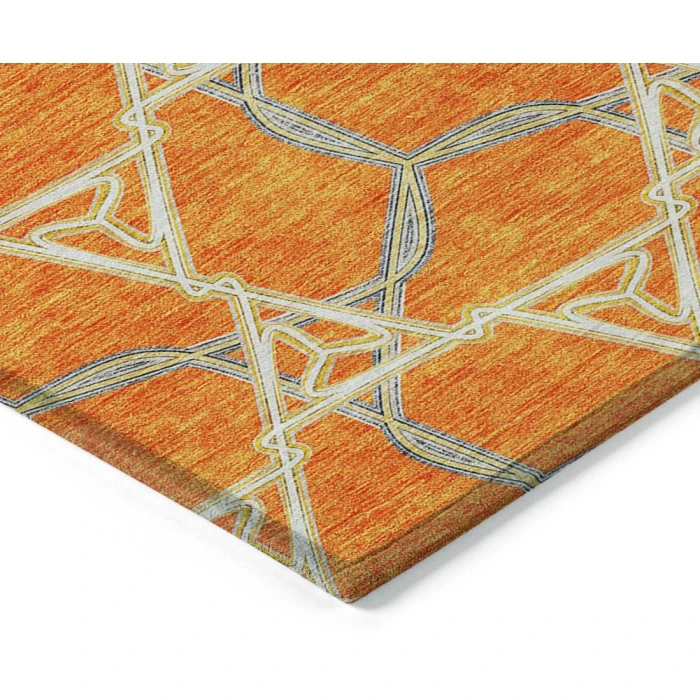Addison Chantille ACN959-Orange 8 ft. X 8 ft. Round Rug