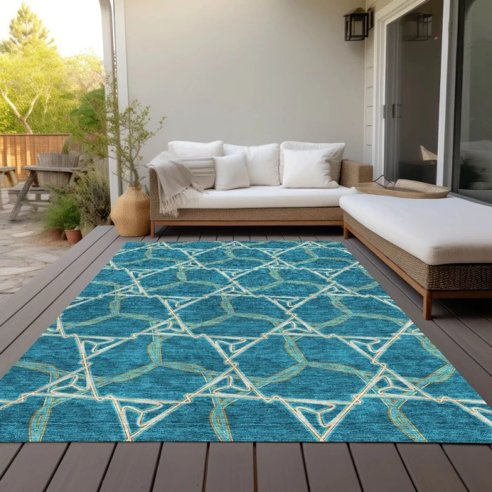 Addison Chantille ACN959-Teal 5 ft. X 7 ft. 6 in. Rectangle Rug