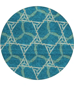 Addison Chantille ACN959-Teal 8 ft. X 8 ft. Round Rug