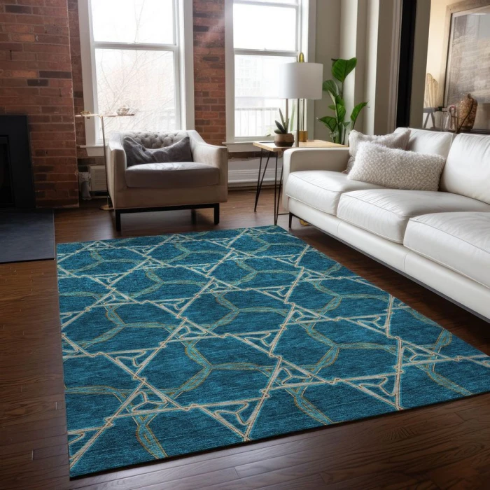 Addison Chantille ACN959-Teal 5 ft. X 7 ft. 6 in. Rectangle Rug