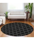 Addison Chantille ACN960-Black 8 ft. X 8 ft. Round Rug