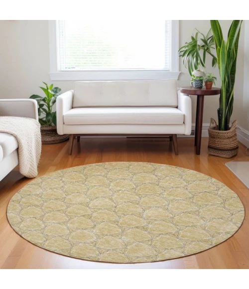 Addison Chantille ACN960-Wheat 8 ft. X 8 ft. Round Rug