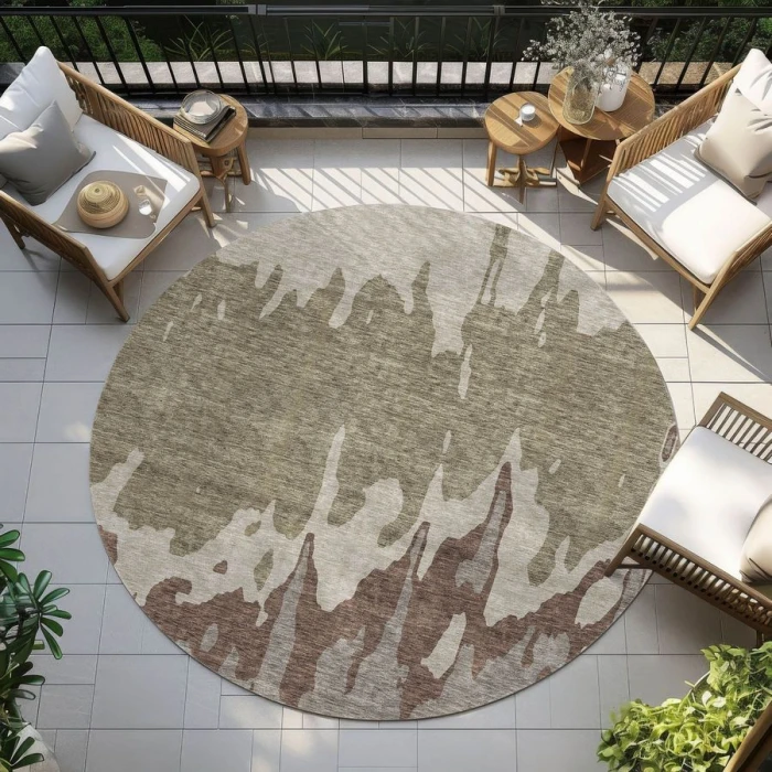 Addison Chantille ACN961-Beige 8 ft. X 8 ft. Round Rug