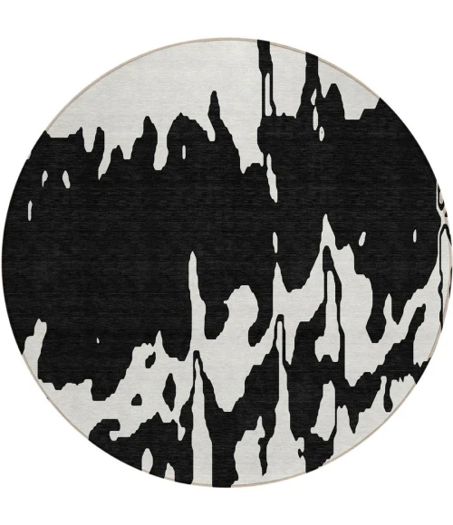 Addison Chantille ACN961-Black 8 ft. X 8 ft. Round Rug