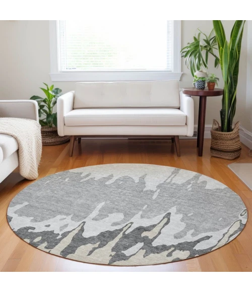 Addison Chantille ACN961-Gray 8 ft. X 8 ft. Round Rug