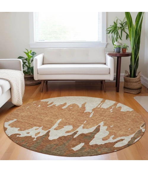 Addison Chantille ACN961-Paprika 8 ft. X 8 ft. Round Rug