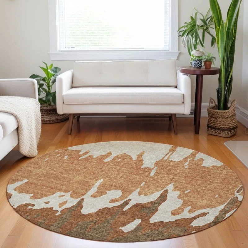 Addison Chantille ACN961-Paprika 8 ft. X 8 ft. Round Rug
