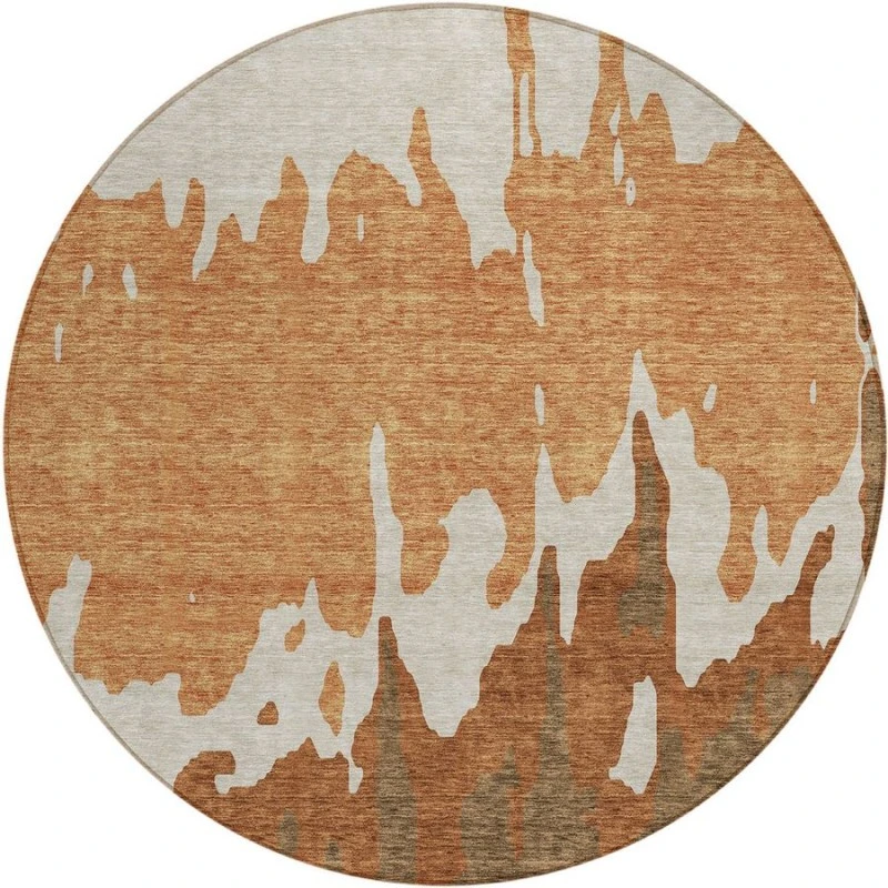 Addison Chantille ACN961-Paprika 8 ft. X 8 ft. Round Rug
