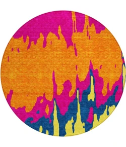 Addison Chantille ACN961-Pink 8 ft. X 8 ft. Round Rug