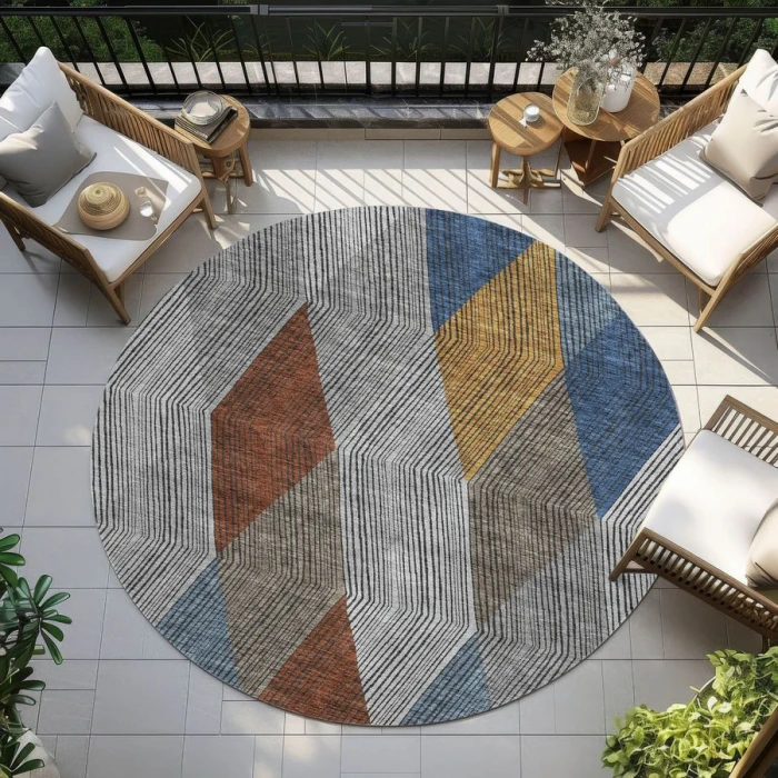 Addison Chantille ACN962-Gray 8 ft. X 8 ft. Round Rug