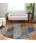 Addison Chantille ACN962-Gray 8 ft. X 8 ft. Round Rug