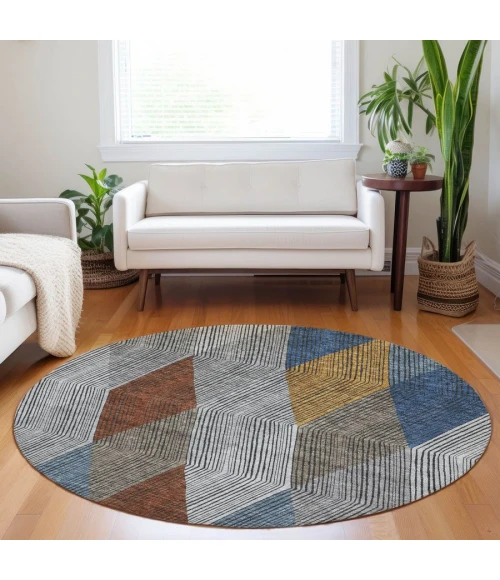 Addison Chantille ACN962-Gray 8 ft. X 8 ft. Round Rug