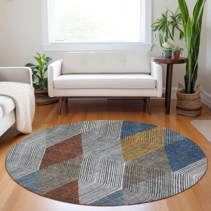 Addison Chantille ACN962-Gray 8 ft. X 8 ft. Round Rug
