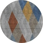 Addison Chantille ACN962-Gray 8 ft. X 8 ft. Round Rug