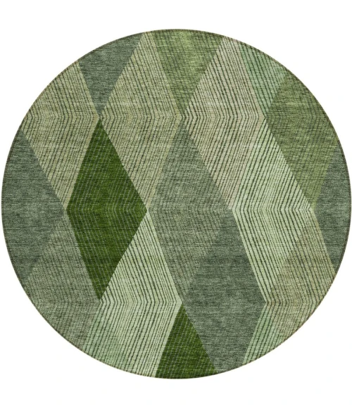 Addison Chantille ACN962-Green 8 ft. X 8 ft. Round Rug