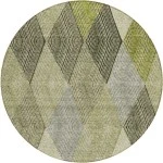 Addison Chantille ACN962-Olive 8 ft. X 8 ft. Round Rug