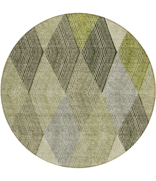 Addison Chantille ACN962-Olive 8 ft. X 8 ft. Round Rug