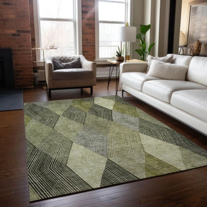 Addison Chantille ACN962-Olive 10 ft. X 14 ft. Rectangle Rug