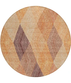 Addison Chantille ACN962-Orange 8 ft. X 8 ft. Round Rug