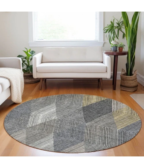 Addison Chantille ACN962-Pewter 8 ft. X 8 ft. Round Rug