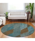 Addison Chantille ACN962-Teal 8 ft. X 8 ft. Round Rug