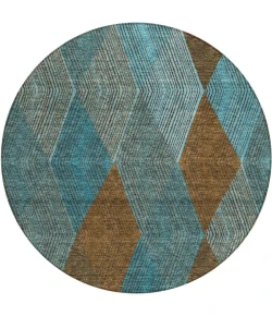 Addison Chantille ACN962-Teal 8 ft. X 8 ft. Round Rug